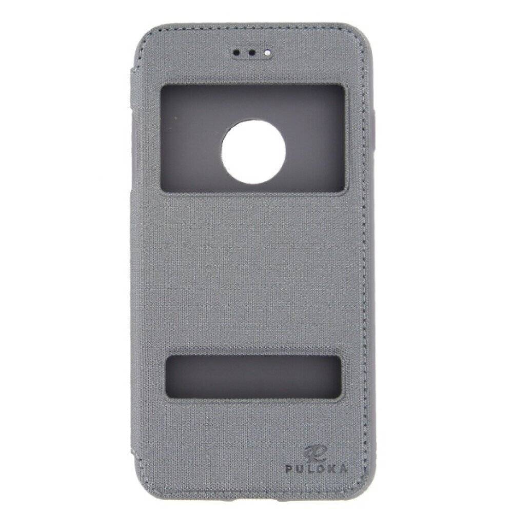 Puloka Flip Hülle für iPhone 7 Plus grau-0