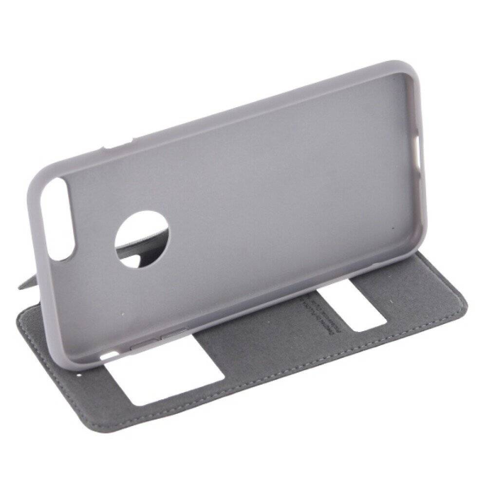 Puloka Flip Hülle für iPhone 7 Plus grau-2