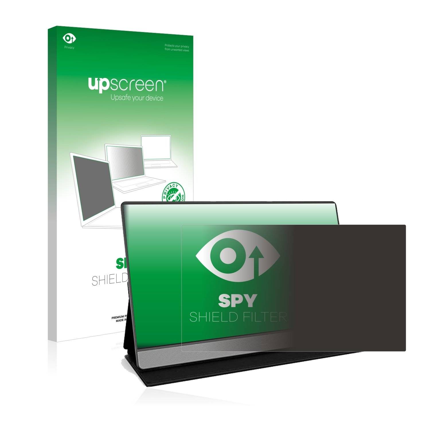 upscreen Spy Shield Filter Premium Blickschutzfilter für Koorui 15B1 Tragbarer Monitor-0