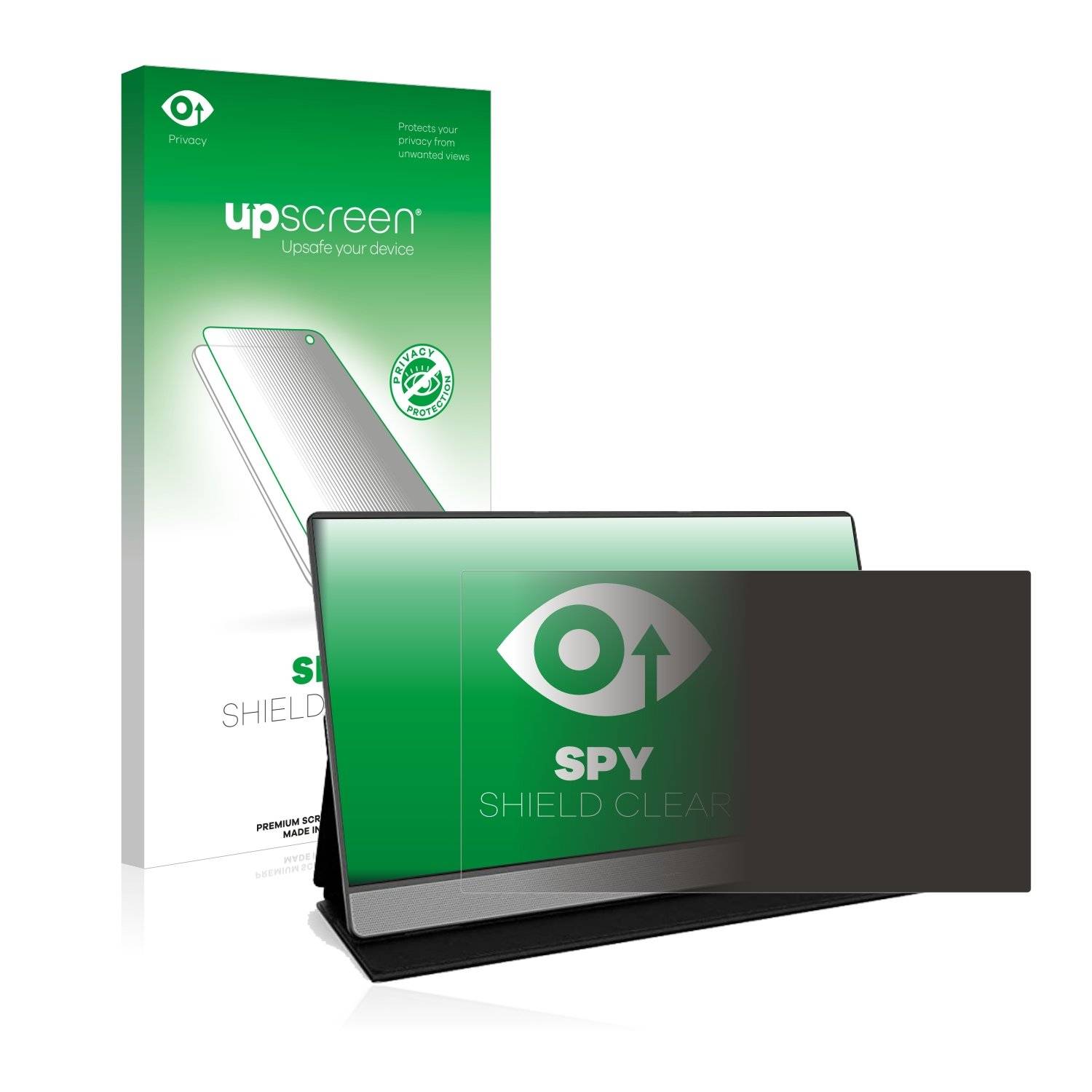 upscreen Spy Shield Clear Premium Blickschutzfolie für Koorui 15B1 Tragbarer Monitor-0