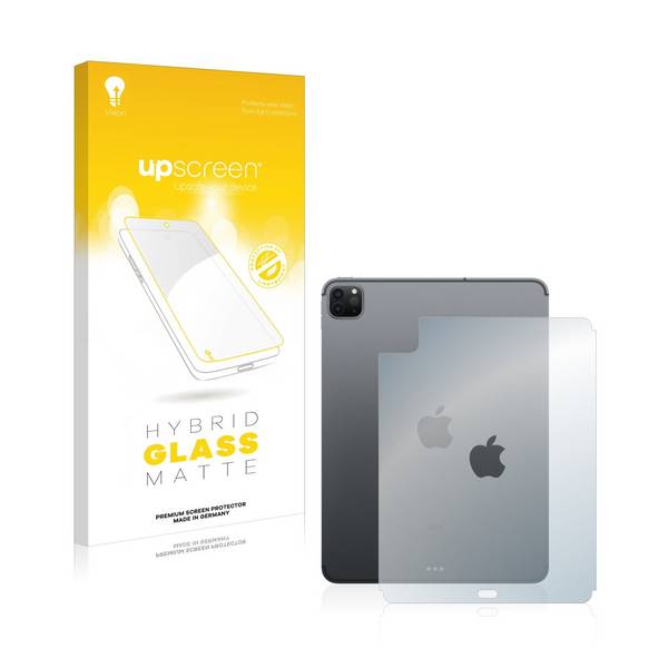 upscreen Hybrid Glass Matte Premium Schutzglas Folie für Apple iPad Pro 11 2022 (Rückseite,