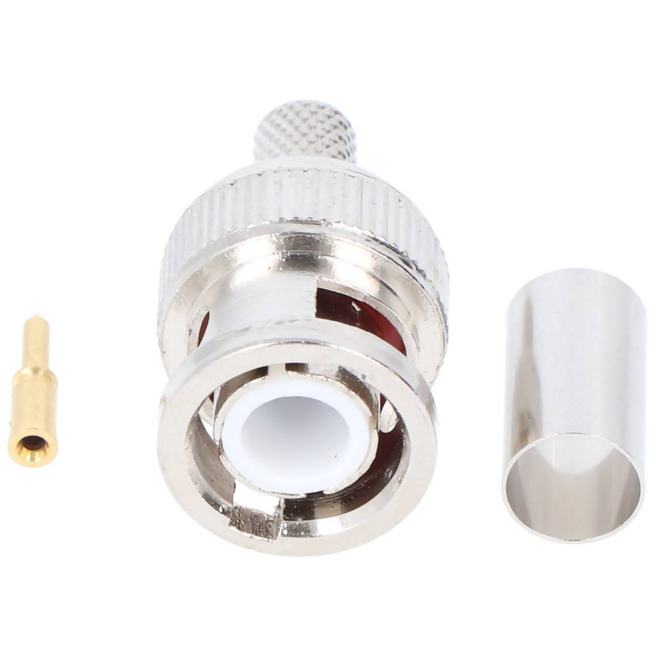 Goobay BNC-Crimpstecker für RG 59/U Kabel, mit vergoldetem Pin-3