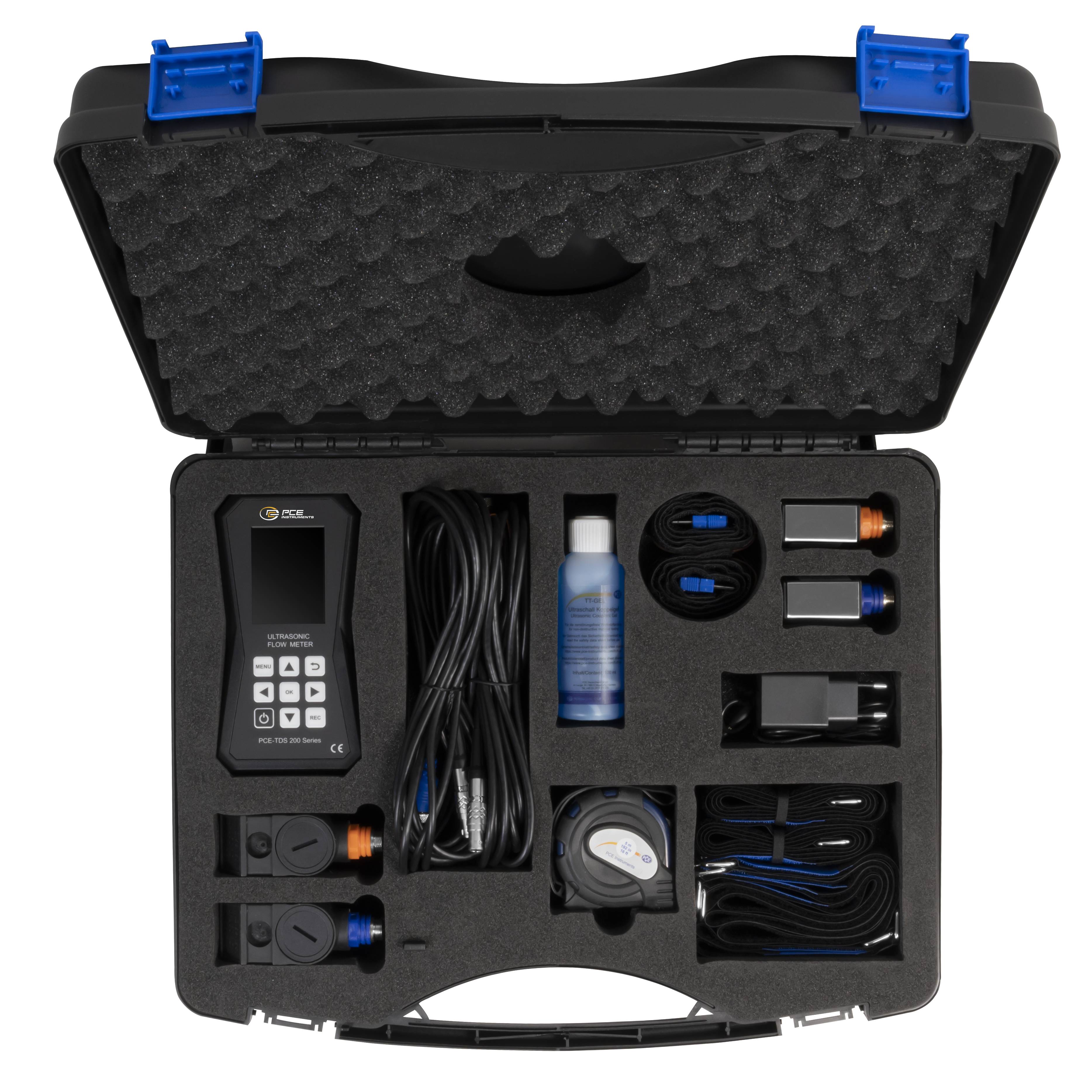 PCE Instruments Ultraschall-Durchflussmessgerät PCE-TDS 200+ SM |Durchflusssensoren |Wärmemengenmessung |Datenlogger-6