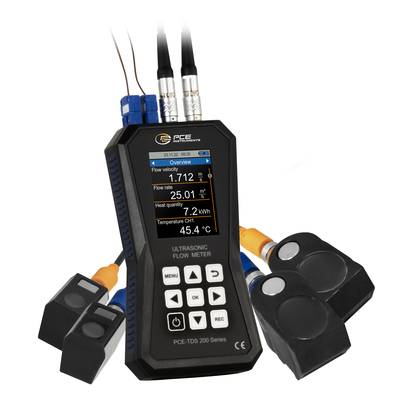 PCE Instruments Ultraschall-Durchflussmessgerät PCE-TDS 200+ SM |Durchflusssensoren |Wärmemengenmessung |Datenlogger-0