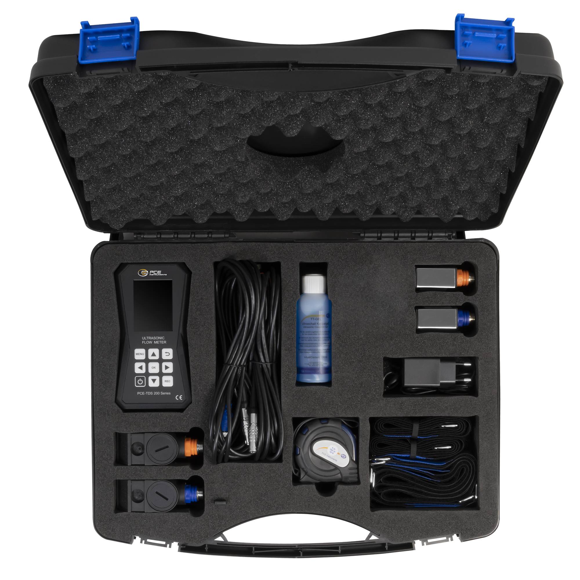 PCE Instruments Ultraschall-Durchflussmessgerät PCE-TDS 200 SM mit Durchflusssensoren Rohrgröße: 20-108 mm / 50-700 mm-6