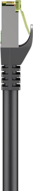Goobay 61096 CAT 8.1 Patchkabel S/FTP PiMF halogenfrei 2 GHz Netzwerkkabel Internetkabel Patch Cord LAN Kabel Schwarz 5m-2