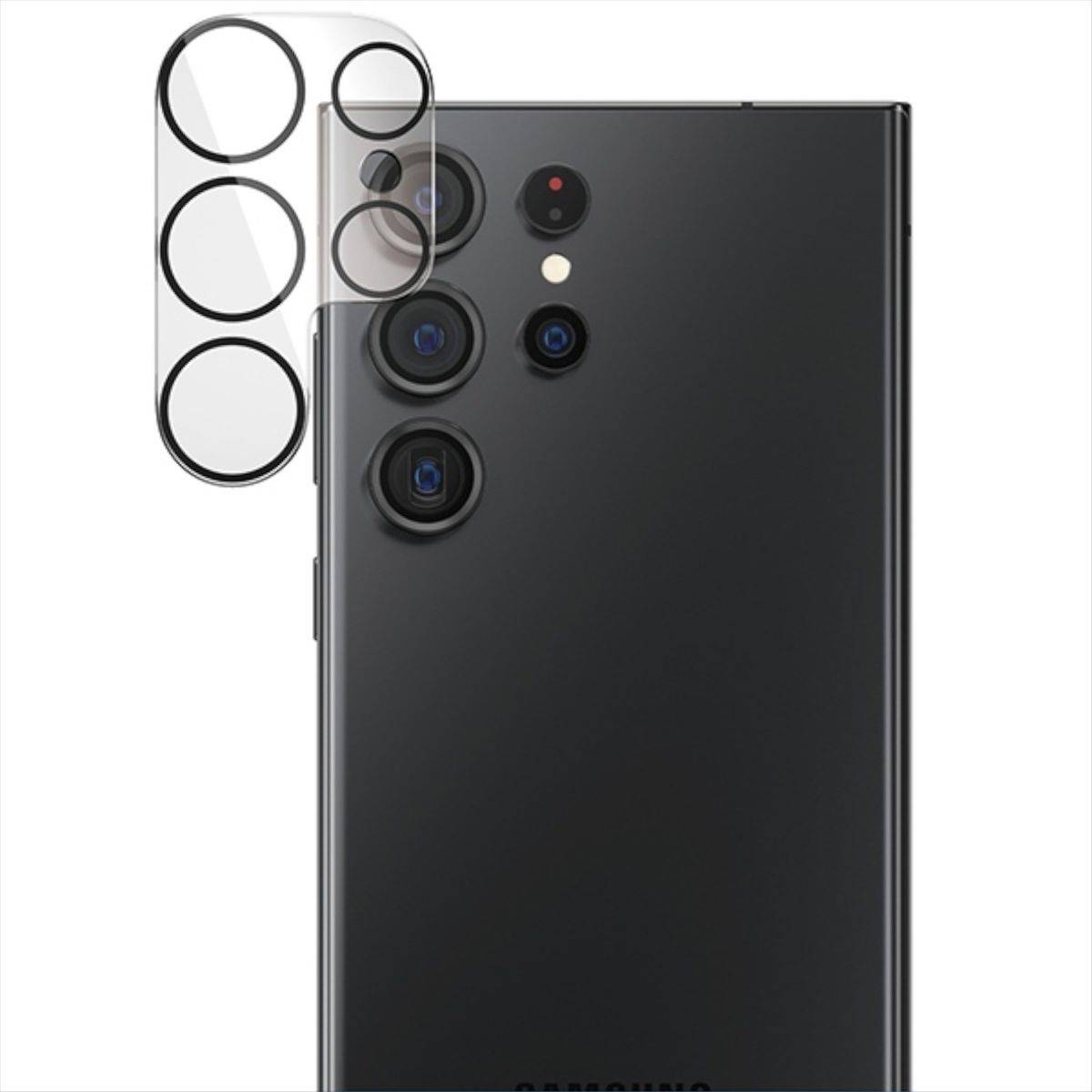 Für Samsung Galaxy S23 Ultra Back Kamera Schutz Hart Glas Cover Transparent-1