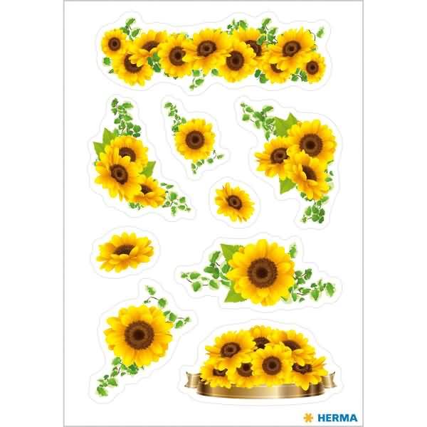 Sticker Sonnenblumen-1