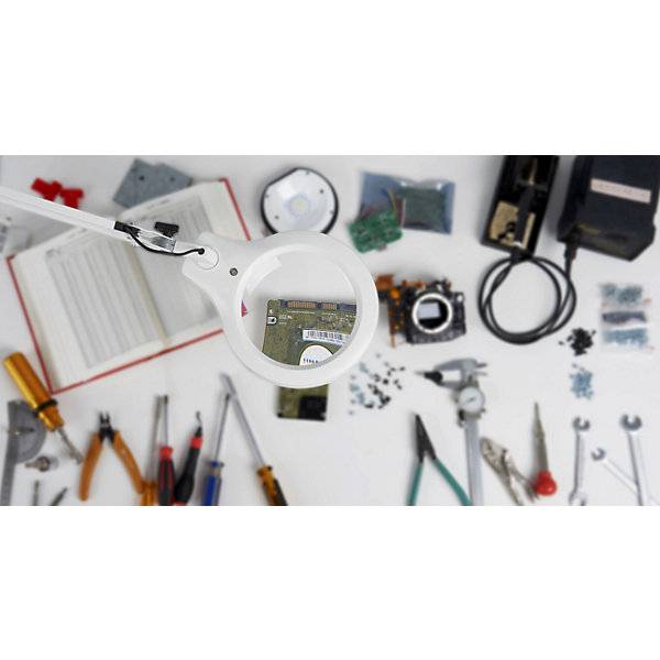 LED-Ringlupenleuchte 3-Dioptrien-Glaslinse 12-W-LED-Lampe Linsen-Ø 150 mm. SIS-Licht GmbH & CO. KG 66700849-2
