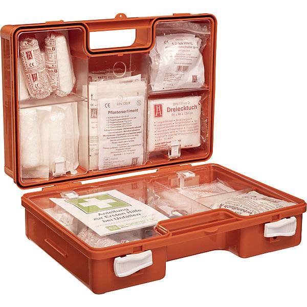 Erste-Hilfe-Koffer nach DIN 13169 mit Inhalt 167-teilig orange. B-Safety GmbH 72738749
