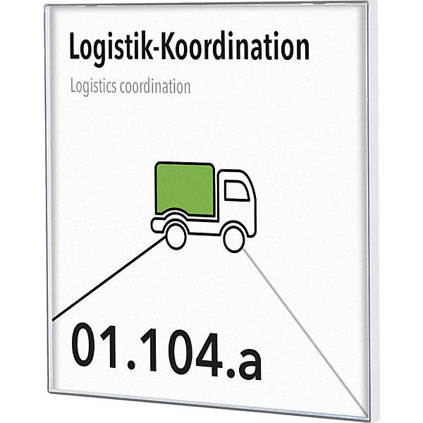 KAIRO Easy Türschild für Format 150 x 150 mm weiß VE 5 Stk. Moedel GmbH | Schilderfabrikation 68641349-1