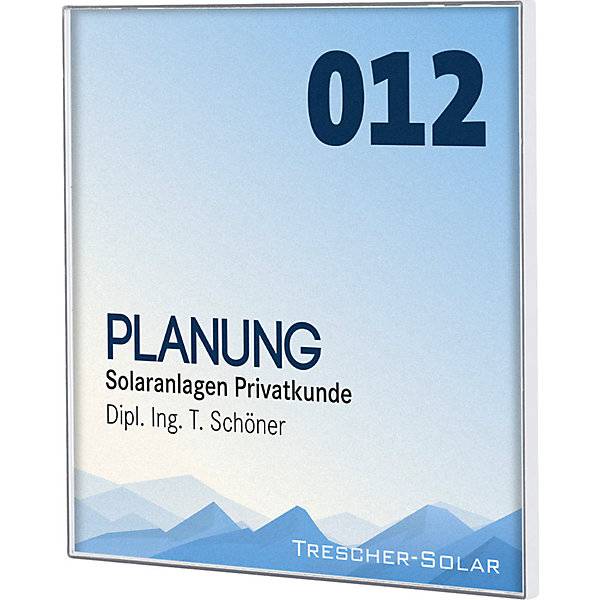 KAIRO Easy Türschild für Format 150 x 150 mm weiß VE 5 Stk. Moedel GmbH | Schilderfabrikation 68641349-2