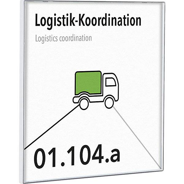 KAIRO Easy Türschild für Format 150 x 150 mm weiß VE 5 Stk. Moedel GmbH | Schilderfabrikation 68641349-4