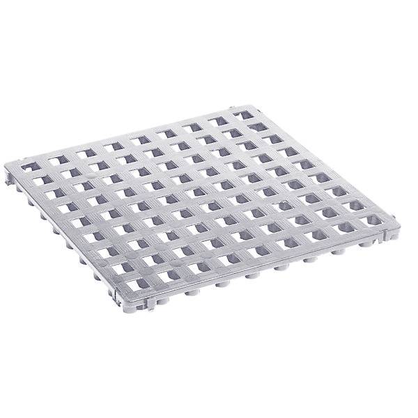 Kunststoff-Bodenrost Polyethylen 500 x 500 mm Standard VE 20 Stk lichtgrau. Clippy GmbH 73157249-0