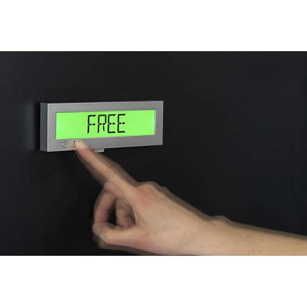 Go2 Türschild Frei/Belegt digital mehrsprachig selbstklebend. Moedel GmbH | Schilderfabrikation 68639149-2