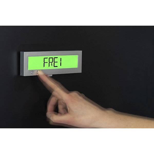 Go2 Türschild Frei/Belegt digital mehrsprachig selbstklebend. Moedel GmbH | Schilderfabrikation 68639149-4