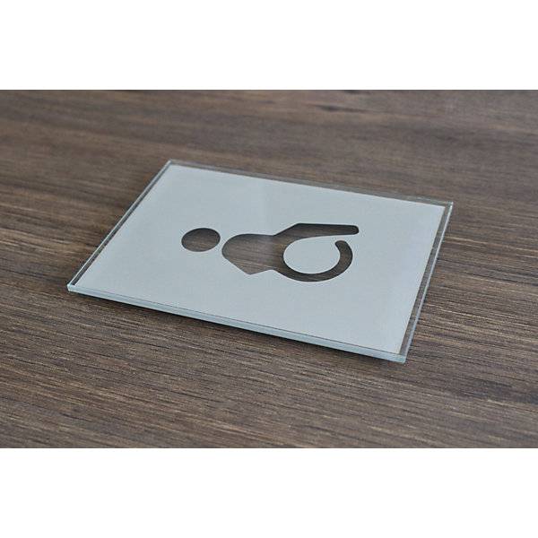 Türschild Piktogramm WC HxB 148 x 105 mm selbstklebend Behinderte. Moedel GmbH | Schilderfabrikation 68640049