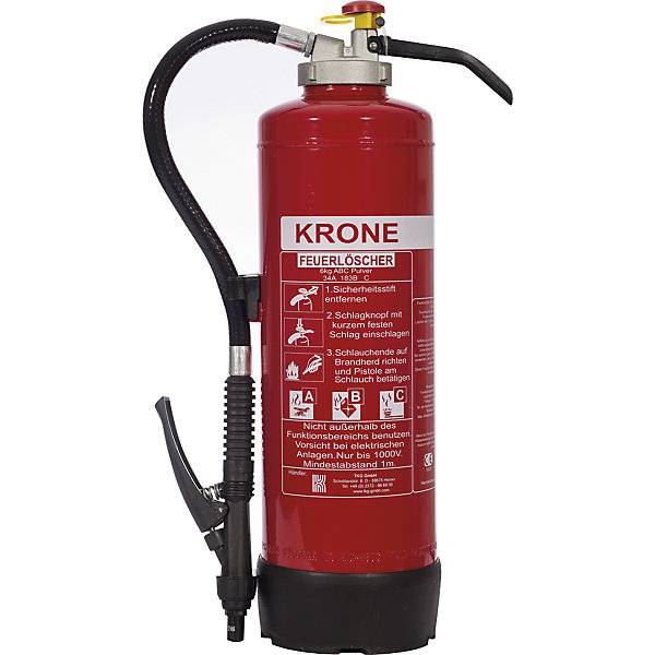 Auflade-Pulverfeuerlöscher Inhalt 6 kg Brandklasse A+B+C. TKG Technische Kunststoff- und Metallteile GmbH-0