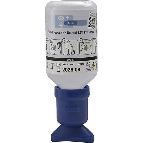 Augenspülflasche pH-neutral VE 3 x 200-ml-Flaschen mit Augenschale. B-Safety GmbH 11160749-0