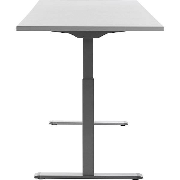 Schreibtisch elektrisch höhenverstellbar gerade BxT 1800 x 800 mm lichtgrau/grau. Topstar GmbH 67846749-1
