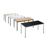 Mehrzwecktisch rechteckig BxH 1200 x 740 mm Tiefe 600 mm Platte lichtgrau Gestell basaltgrau. TAKKT