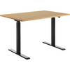 Schreibtisch elektrisch höhenverstellbar gerade BxT 1200 x 800 mm Buche/schwarz. Topstar GmbH 67847249