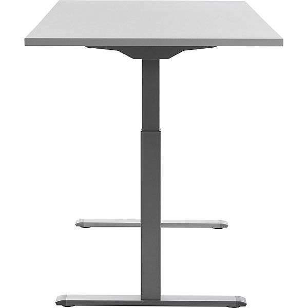 Schreibtisch elektrisch höhenverstellbar gerade BxT 1600 x 800 mm lichtgrau/grau. Topstar GmbH 67846449-1