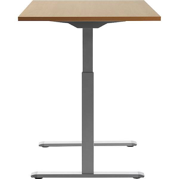 Schreibtisch elektrisch höhenverstellbar gerade BxT 1200 x 800 mm Buche/grau. Topstar GmbH 67846349-3