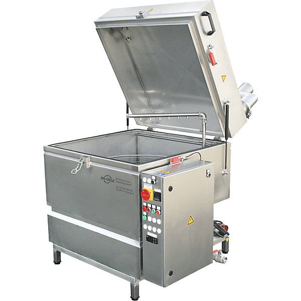 Teilewaschmaschine aus Edelstahl mit Hochdruckspritzsystem. Bio Circle Surface Technology GmbH 68089049