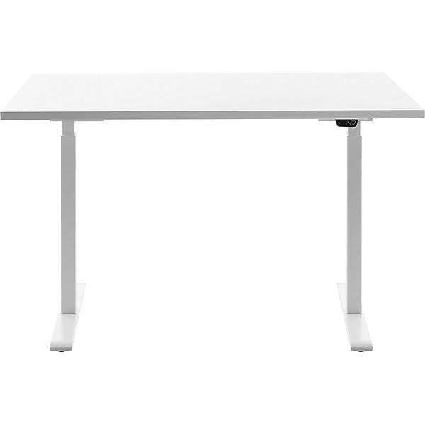 Schreibtisch elektrisch höhenverstellbar gerade BxT 1200 x 800 mm weiß/weiß. Topstar GmbH 67843149-1
