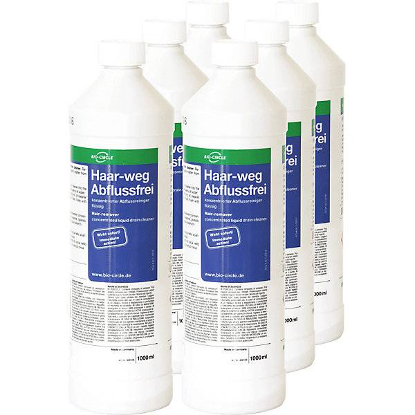 Rohrreiniger VE 6 Stk Haar-weg Abflussfrei. Bio Circle Surface Technology GmbH 68020549-0