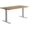 Schreibtisch elektrisch höhenverstellbar gerade BxT 1600 x 800 mm Buche/grau. Topstar GmbH 67846649