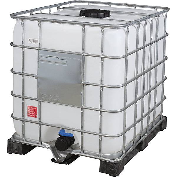 IBC-Container RECOBULK Volumen 1000 l auf PE-Palette NW Öffnung 225 mm / NW Auslauf 80 mm. Denios SE 72600049-1