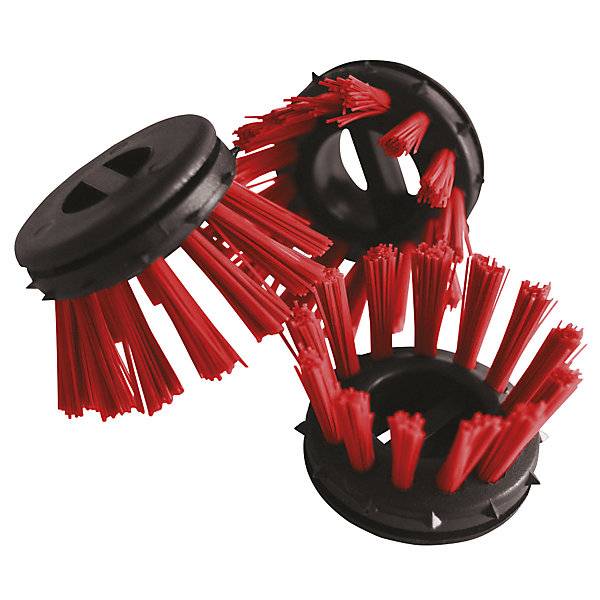Rundbürste für Ringgummimatten Kunststoff VE 10 Stk schwarz/rot. Miltex GmbH 68471049