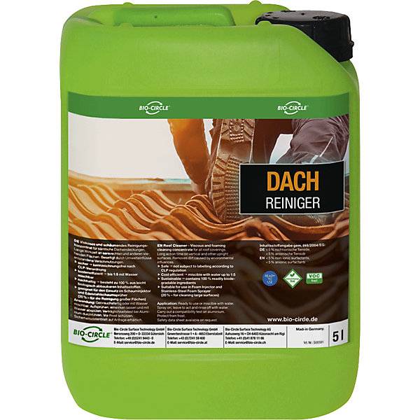 Dachreiniger 5-l-Kanister viskos und schäumend. Bio Circle Surface Technology GmbH 72673149-0