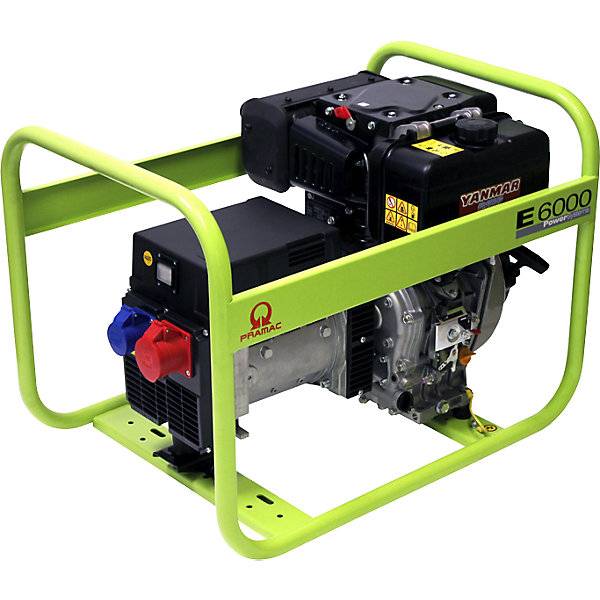 Stromerzeuger Serie E Diesel 400/230 V E 6000 - Diesel 230 / 400 V 32 / 45 kW. PRAMAC GMBH 72650549-0