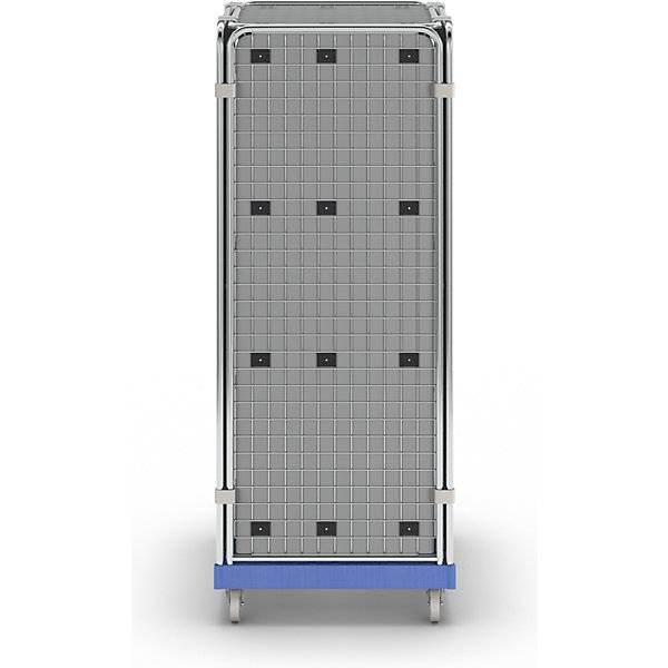 Antidiebstahlrollbehälter blickdicht blau mit klappbarem Zwischenboden. ESB Engineering System Bau GmbH-4