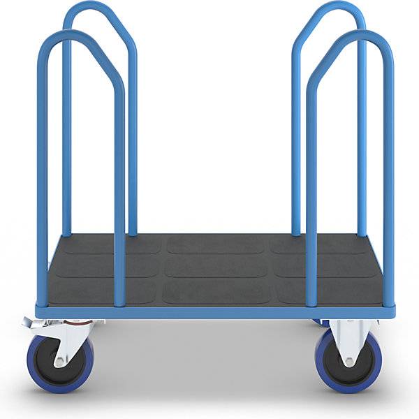 Plattformwagen mit Seitenbügeln Vollelastikreifen LxB 1050 x 700 mm. TAKKT Industrial & Packaging GmbH 69340849-2