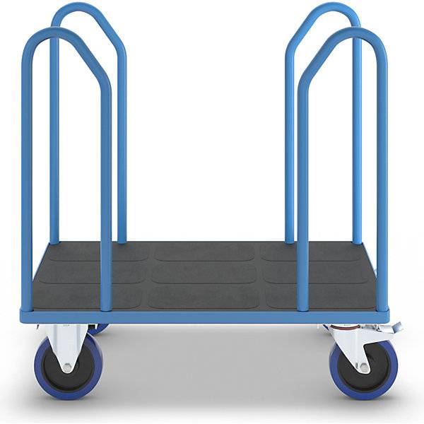 Plattformwagen mit Seitenbügeln Vollelastikreifen LxB 1050 x 700 mm. TAKKT Industrial & Packaging GmbH 69340849-4