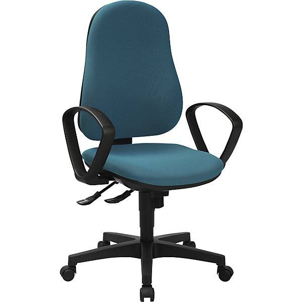 Bürostuhl SUPPORT SY mit Armlehnen Synchronmechanik petrol dunkel. Topstar GmbH 72404649-0