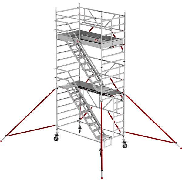 Treppengerüst RS TOWER 53 breit Holzplattform Länge 185 m Arbeitshöhe 620 m. Altrex 68658949