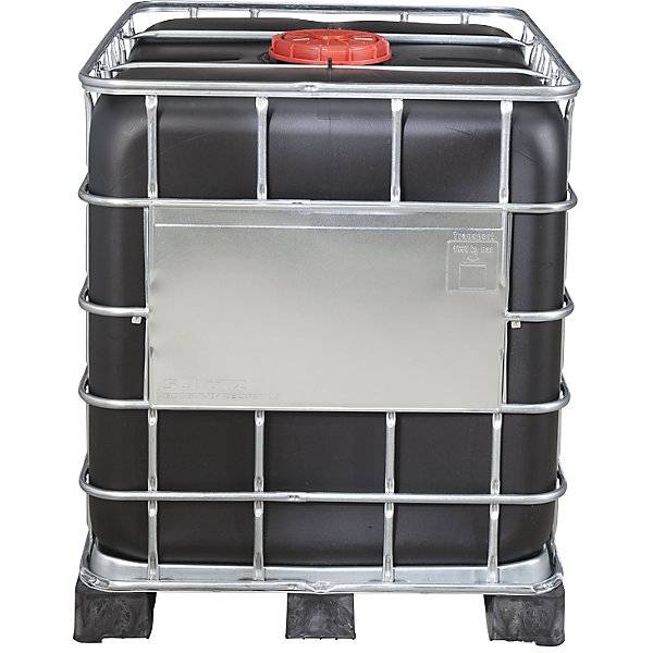 IBC-Container RECOBULK mit UV-Schutz UN-Zulassung Volumen 1000 l auf PE-Palette NW Öffnung 225 mm / NW Auslauf-1