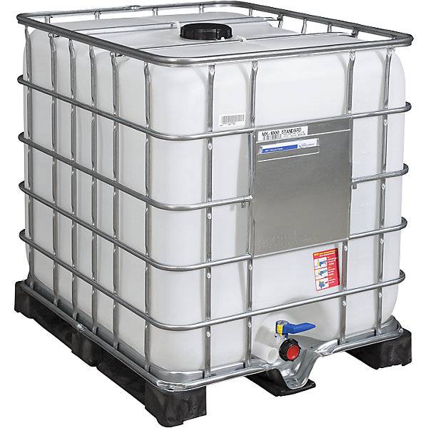 IBC-Container RECOBULK Volumen 1000 l auf PE-Palette NW Öffnung 150 mm / NW Auslauf 50 mm. Denios SE 72599949-0