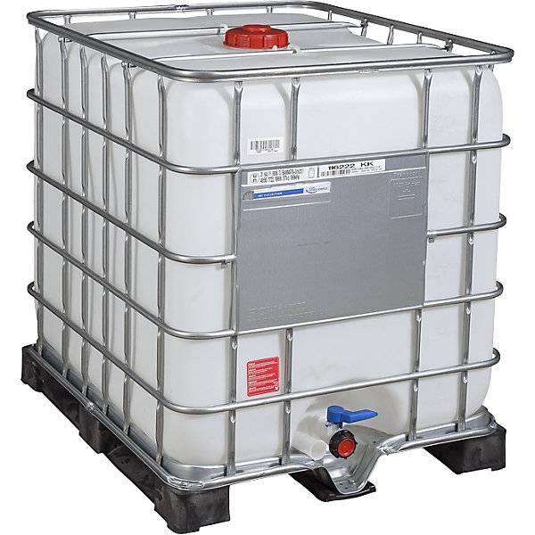 IBC-Container RECOBULK UN-Zulassung Volumen 1000 l auf PE-Palette NW Öffnung 150 mm / NW Auslauf 50 mm. Denios-0