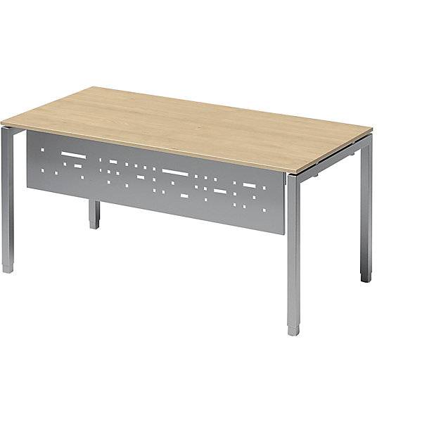 Fußraumblende für Schreibtisch Cito 2200mm Farbe silber-4