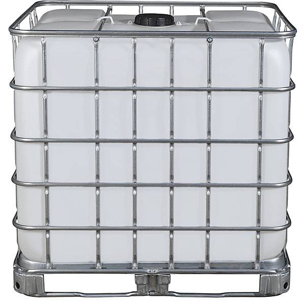 IBC-Container RECOBULK UN-Zulassung Volumen 1000 l auf Stahlkufen-Palette NW Öffnung 150 mm / NW Auslauf 80-2