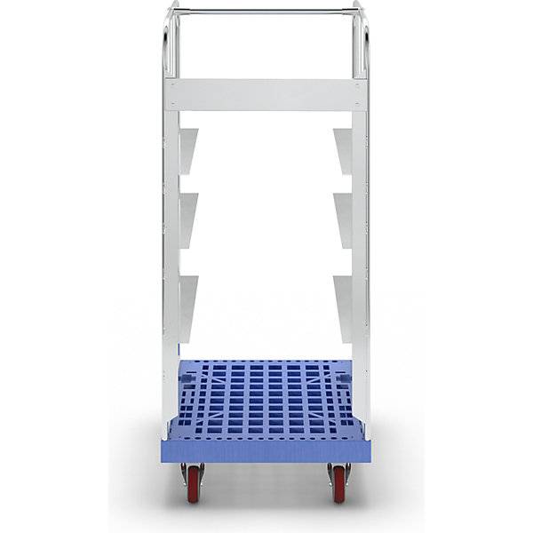 Kommissionierwagen mit Kunststoff-Rollplatte blau. ESB Engineering System Bau GmbH 66811349-3