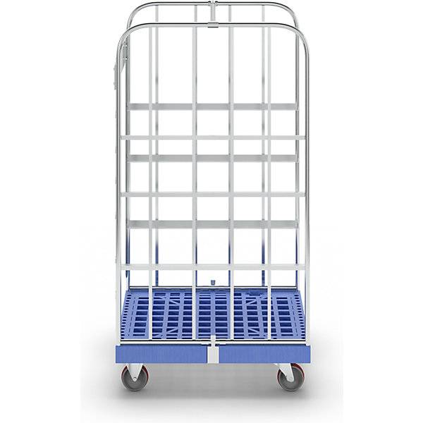 Kommissionierwagen mit Kunststoff-Rollplatte blau. ESB Engineering System Bau GmbH 66811349-4