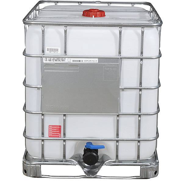 IBC-Container RECOBULK UN-Zulassung Volumen 1000 l auf Stahlrahmen-Palette NW Öffnung 150 mm / NW Auslauf 80-2