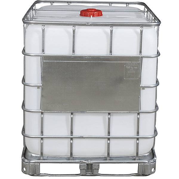 IBC-Container RECOBULK UN-Zulassung Volumen 1000 l auf Stahlrahmen-Palette NW Öffnung 150 mm / NW Auslauf 80-3